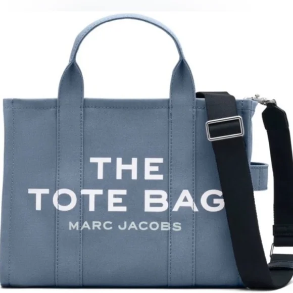 Marc Jacobs Medium Blue Shadow The Tote Canvas‎ Bag - Picture 2 of 16